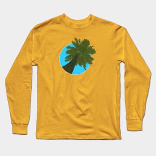 Tropical Shade Coconut Tree Long Sleeve T-Shirt